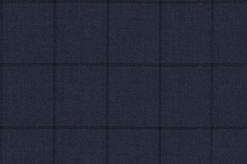 G1-22966 NAVY BLUE WINDOWPANE G1-22966 NAVY BLUE WINDOWPANE