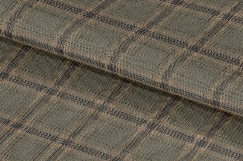 255129-SAGE & CHARCOAL CHECK LINEN