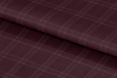 255133-BURGUNDY WITH LIGHT PINK CHECK LINEN