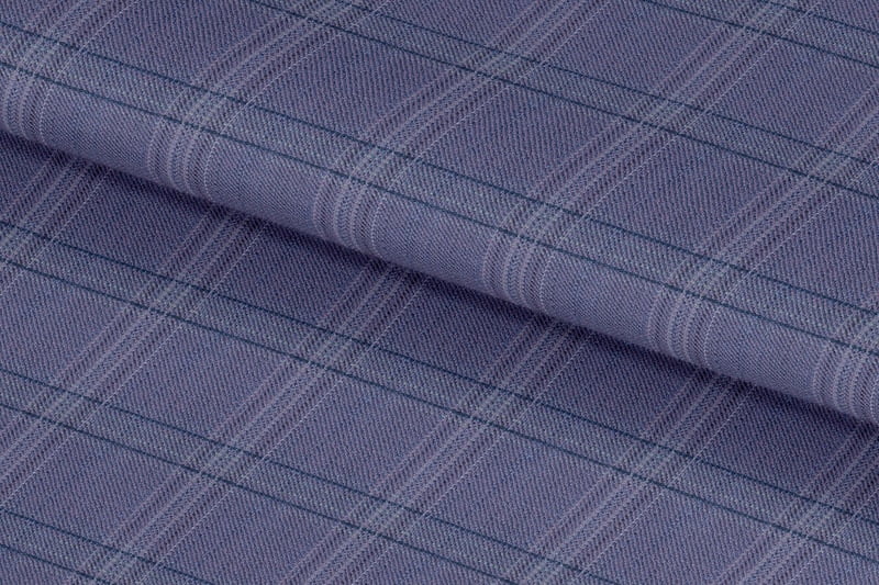 255139-FRENCH LILAC BLUE & NAVY CHECK LINEN 255139-FRENCH LILAC BLUE & NAVY CHECK LINEN