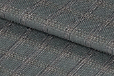 255140-OLD SAGE & NAVY CHECK LINEN