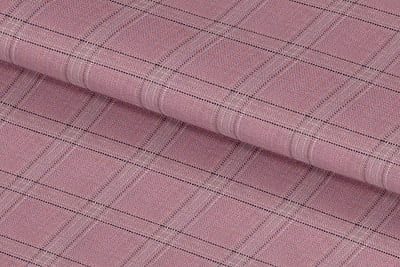 255142-OLD ROSE & NAVY CHECK LINEN