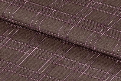 255145-OLIVE BROWN WITH LIGHT PINK CHECK LINEN