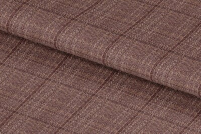 255150-BROWN CHECK LINEN